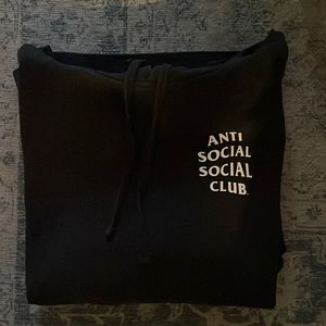Black Anti Social Hoodie